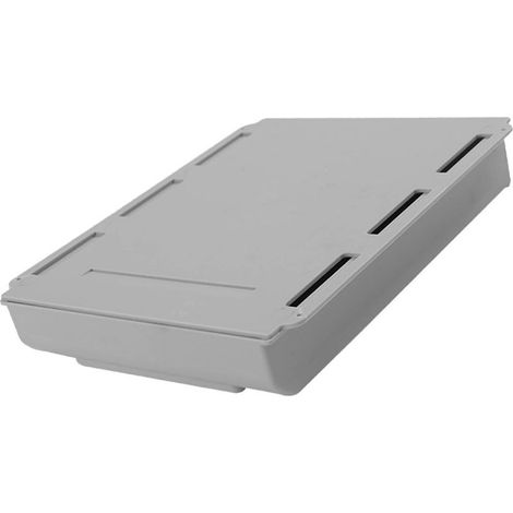 Sichere, bohrfreie Aufbewahrungsbox für unter die Schublade mit unsichtbarer Klebeablage für Bürobedarf, Kosmetik und Stifte. Extra große Größe: 64,8 x 50,8 x 10,7 cm (1/5)