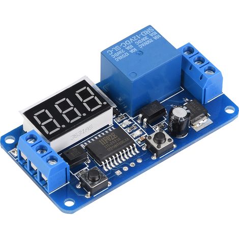 Module de commande d'automatisation PLC avec relais de minuterie numérique à affichage LED (12 V) (1/5)