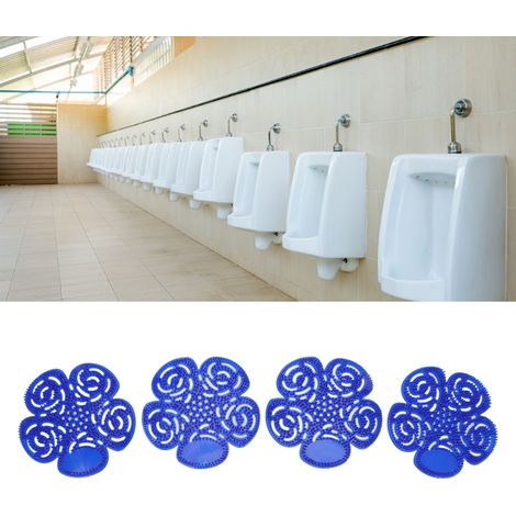 Vier Deodorierungsblöcke für Urinale, duftende Deodorierungs- und Spritzschutzfolien für Urinale werden zusammen verkauft. (1/5)