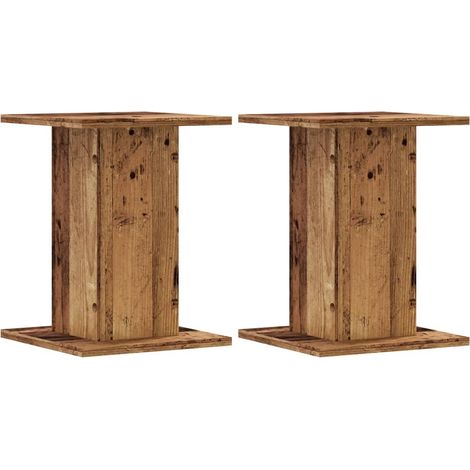 Supports de haut-parleurs 2 pcs vieux bois bois d'ingénierie CFW40269 (1/5)