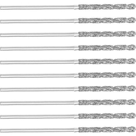 20 Forets Diamant HSS 1Mm Pour Verre Carrelage Céramique Pierre Coquillage (1/4)