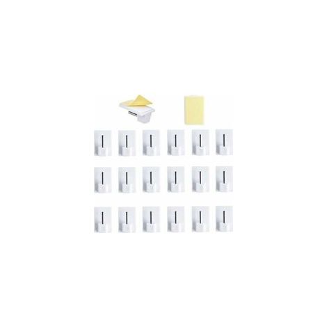40 ganchos adhesivos para cortinas, sin necesidad de taladrar, para cocina, dormitorio, baño y balcón. (1/4)