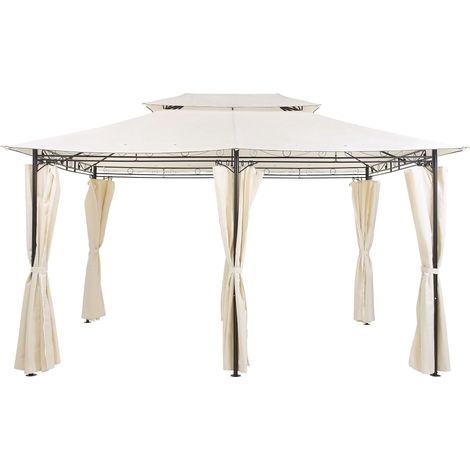 Pavillon COLOS Metall 400 cm 300 cm Beige