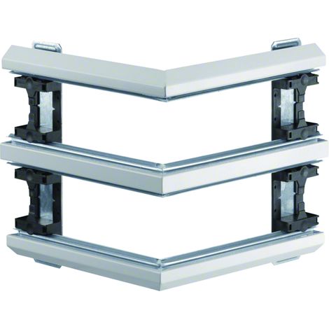 Angle extérieur pour BKIS épais 12,5mm double hauteur acier RAL9016 Pure HAGER BKIS121303D9016