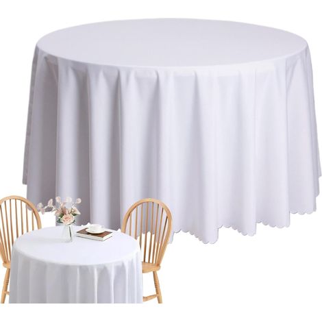 Nappes Rondes, Grande Nappe Ronde,Rond de Couleur Solide de 63 Pouces pour (1/5)