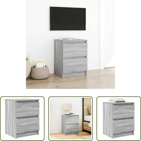 vidaXL Stauraum - TV-Schrank Grau Sonoma 40x35x54 cm Holzwerkstoff (1/5)