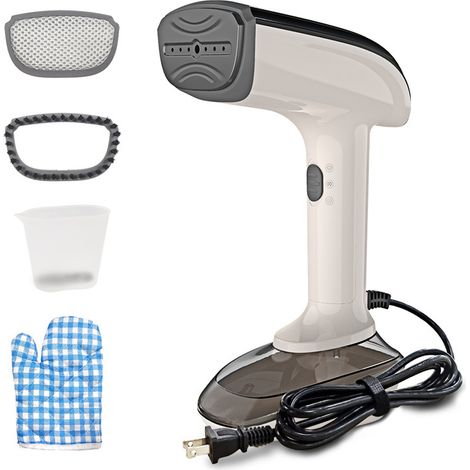 Stiratore a vapore tascabile per indumenti, stiratore a vapore da viaggio di grande capacità da 300 ml, stiratore a vapore portatile per rimuovere le pieghe dagli indumenti, per viaggi e uso domestico