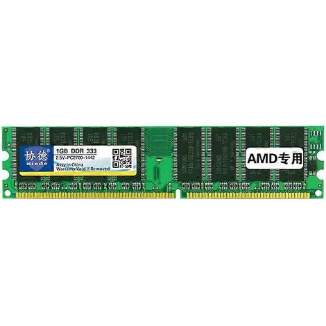 Module de RAM DDR 333 MHz 1 Go - XIEDE X005 pour PC de bureau AMD (1/5)