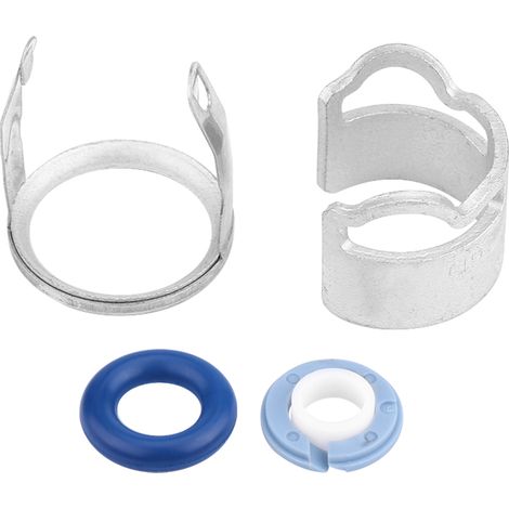 Kit de joints toriques injecteur carburant 5 pièces en plastique et métal argent noir bleu blanc pour Audi A4 A5 A6 A8 Q7 VW Touareg 06E998907G (1/5)
