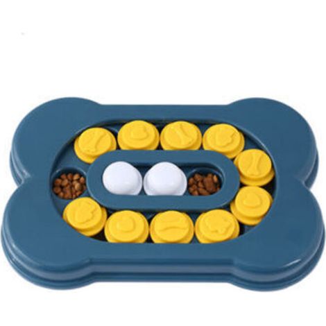 Jeu Intelligence Chien,Jouet de Chien de Bol de Mangeoire Lente,Jouet Chien Interactif Educatif pour Petit Gros Chien,Jouet de Distributeur de Nourriture pour Chien 3020cm bleue (1/5)
