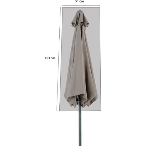 Housse Protection Parasol Droit 51x51x193cm (1/2)