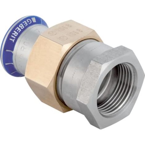 Geberit Mapress Raccord de transition en acier inoxydable avec filetage intérieur (sans LABS), DN 12 / 15, 85300
