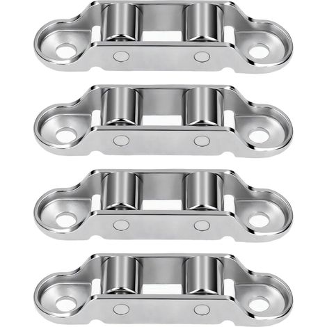 Rulli scorrevoli in acciaio inox (8 pezzi) per ante di armadi, doppi rulli per porte scorrevoli per patio, rulli silenziosi per finestre. (1/5)