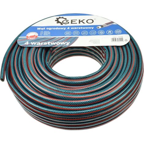 Manguera de jardín de 4 capas, 1/2" y 30 m, marca Geko, NUEVA (154) (1/3)