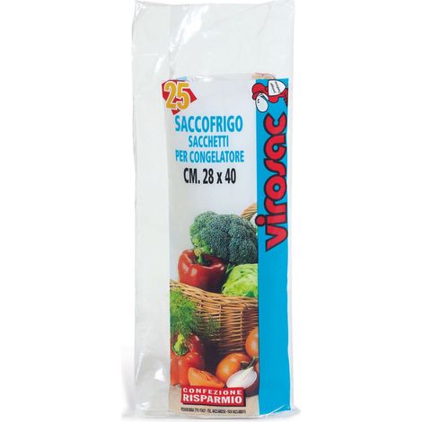 Virosac SACCHETTO PER CONGELATORE SACCOFRIGO cm. 40x50 15 sacchi 50.00 rotoli