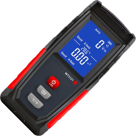 WT3121 Elektromagnetischer Feldstrahlungsdetektor, EMF-Feldmessgerät mit LCD-Bildschirm für Haushaltsgeräte, Telefone und Computer (1/5)