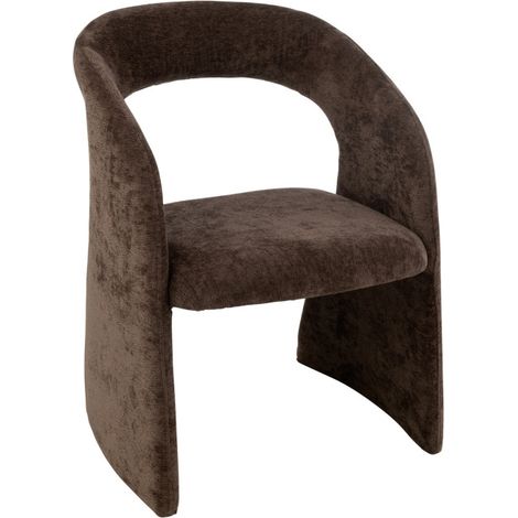 Fauteuil Design "Anise" 86cm Marron Foncé (1/5)