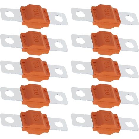 10 Pièces Fusible Midi 30A Courant Élevé 32V - Batterie, Camion, Moto, Climatisation (1/5)