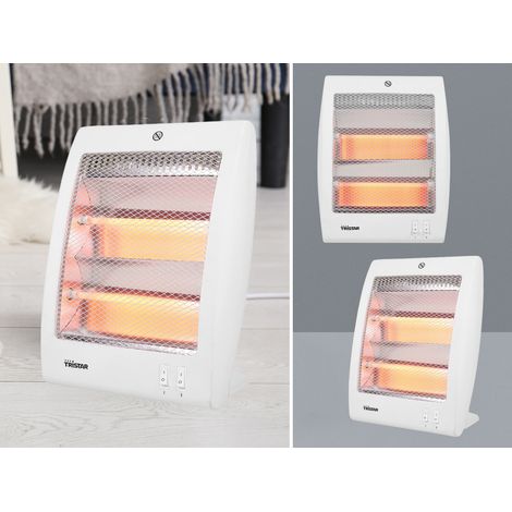 Elektrischer Quarz Heizlüfter 2er SET 400/800Watt - mobile Zusatzheizung Camping (1/5)