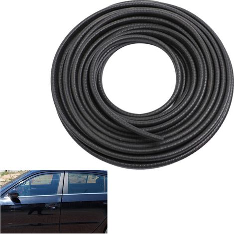 Bords de porte de voiture gardes couverture joint en caoutchouc en forme de U protecteur Auto Flexible Anti-Collision bords de porte garniture bandes de Protection - Le noir (1/5)