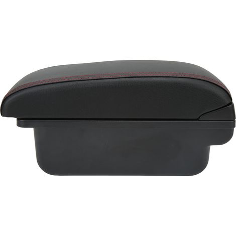 Console centrale boîte de rangement noire surface lisse grande capacité accoudoir voiture remplacement Hyundai Accent Solaris (1/5)