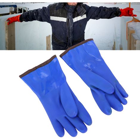 Wasserdichte, fleecegefütterte und frostsichere Baumwollhandschuhe (bis -30 °C) für Kühlräume und Winterkühlschränke. Warm, dick, frostsicher und kältebeständig. (1/5)