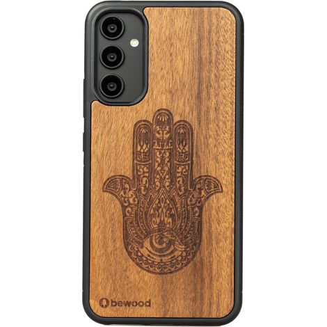 Bewood Holzhülle für Samsung Galaxy A34 5G HAMSA IMBUIA (1/4)