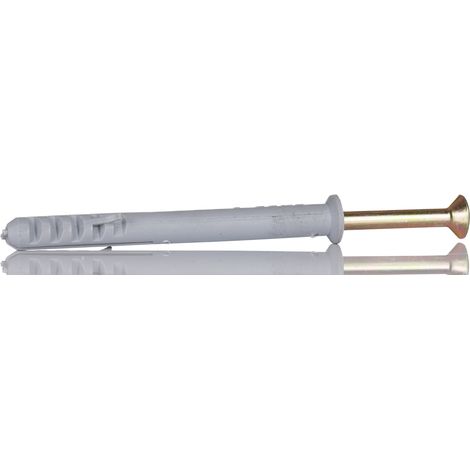 Chevilles à frapper RS PRO Nylon, diamètre des trous de fixation 8mm, longueur 80mm ( Prix pour Boîte de 20 )