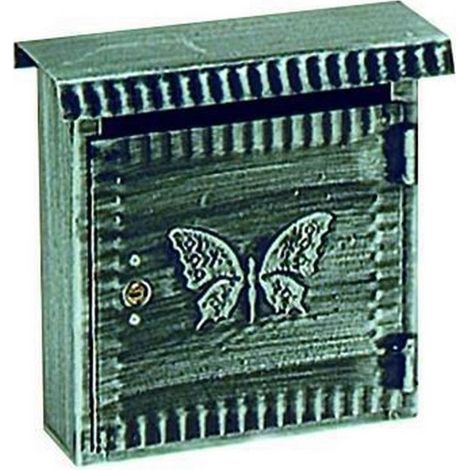 Boîte à lettres Fe-Battuto petite antiquisée 22X8X25H