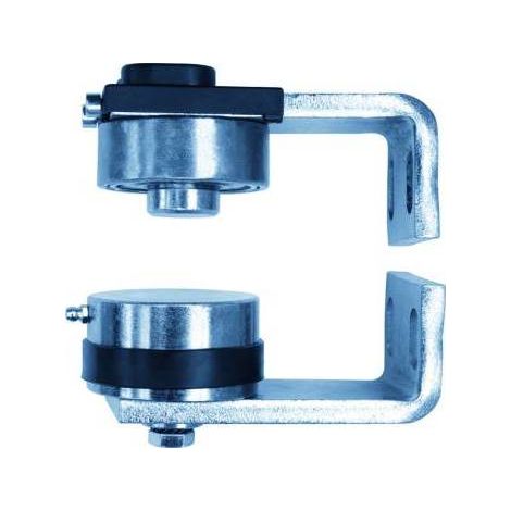 Pivot-Paar Ø 50 aus bichromatiertem Stahl, verstellbar 25052 zum Anschrauben von MANTION - 25052