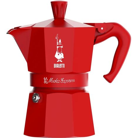BIALETTI Macchina Da Caffè Moka Express Rosso 3 Tazze (1/4)