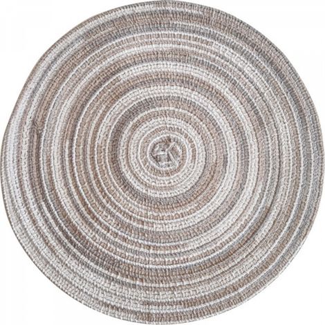Set de table rond satiné teinté gris 3838cm 1 pièce set de table pailleté adapté pour Noël fête de famille mariage décoration de table de vacances (1/5)