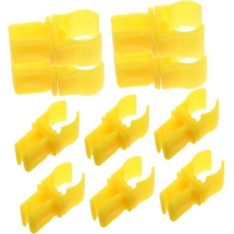 Ensemble de 10 clips pour poteau d'entraînement Milisten - Anneaux de sport pour l'entraînement - Accessoires pour poteaux (1/4)