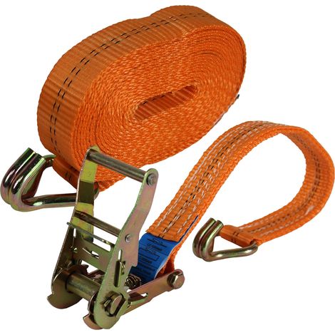 Profi Ratschen Spanngurt Spanngurte Zurrgurt 2-tlg 6m 2t 2to 2000kg TÜV/GS ORANGE (1/5)