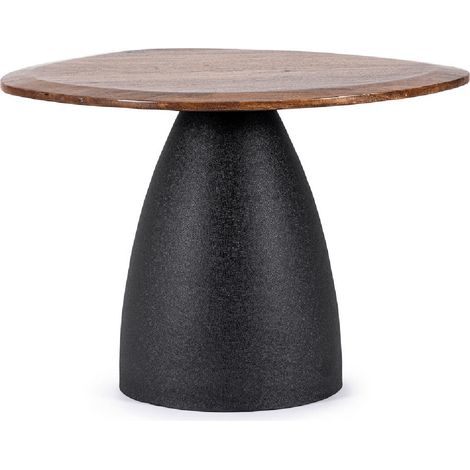 Tavolino stanley top natural, in legno di mango con forma irregolare 60 x 58 x 45cm