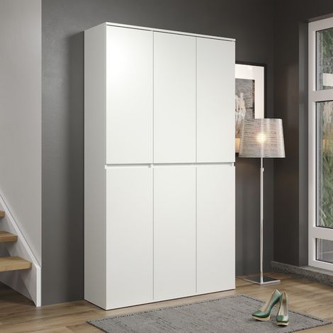Nevada Kleiderschrank 6 Türen, weiß. (1/5)