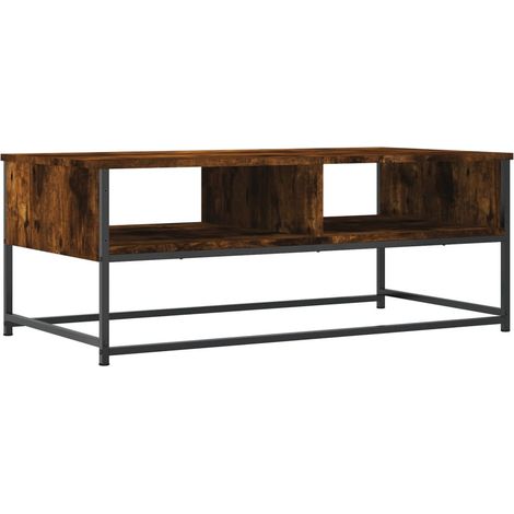 Tavolino da Salotto Rovere Fumo 100x51x40 cm Legno Multistrato vidaXL (1/5)