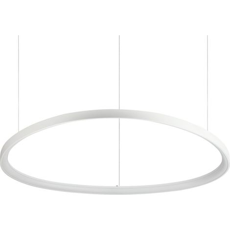 Ideal Lux GEMINI 105 cm integrierte LED-Pendel-Deckenleuchte Weiß, 3000 K