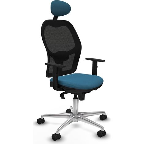 Sedia da Ufficio Piqueras y Crespo 1D086N1 Nero Verde petrolio (1/5)