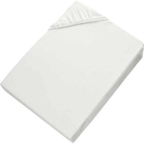SCHÖNER WOHNEN Spannbettlaken BASIC - 1 Stück 100x200 cm, Weiß