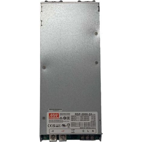 MW MEAN WELL RSP-2000-24 Alimentatore Led 1920W 24V 80A Senza Ventola Input 220V e 110V