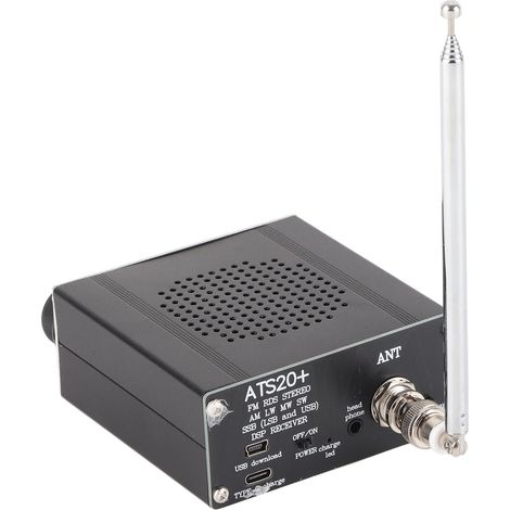 ATS-20+ Si4735 Vollband-Radioempfänger, tragbarer AM/LW/MW/SW/SSB/LSB-USB-Scanner mit Antenne, Empfang über große Entfernungen (1/5)