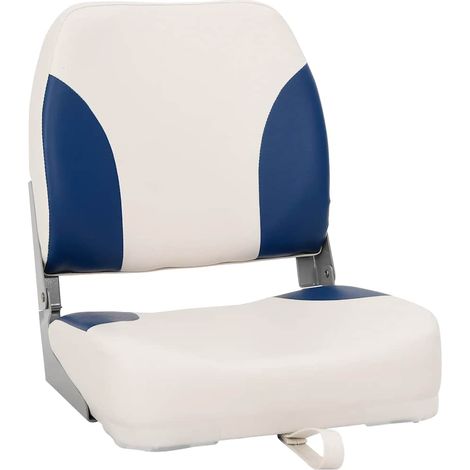 Maison Exclusive - Sedile pieghevole per barca 1 set Blu e Bianco 41x36x48 cm