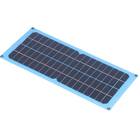 Kit Panneau Solaire Flexible 15W 18V, Chargeur Photovoltaïque Portable pour Camping, Randonnée, Caravane et Van (1/5)