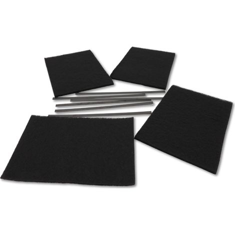 Ersatzteil - Lot de 3 filtres charbon (Kit - - DE DIETRICH, BRANDT, SAUTER, FAGOR, SANGIORGIO, THERMOR, MASTERCOOK