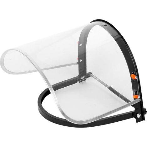 Protection anti-éclaboussures spécialisée pour le meulage et la découpe – écran facial léger en alliage d'aluminium et PVC pour une utilisation en toute sécurité.