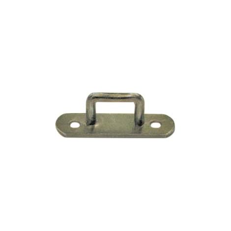 CAVALLOTTO RETTANGOLARE ZINCATO- - mm.25x15 - 50 pezzi