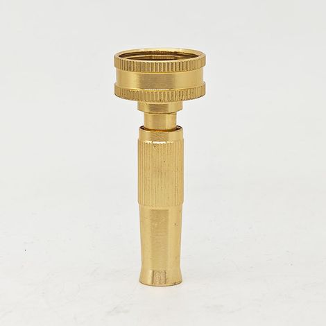 Gartenbewässerungs-Spritzpistole aus Aluminiumlegierung, 6-Punkt-Innengewinde, 3/4-Zoll-verstellbare Wasserpistole zum Bewässern von Blumen und Waschen von Autos. (1/4)