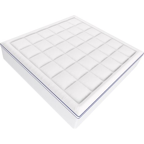 Surmatelas Premium Mousse à Mémoire de Forme King 193x203 cm, Épaisseur 10 cm (1/5)