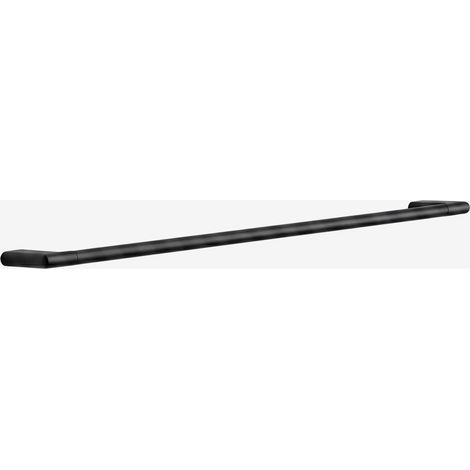 Toilette adhésive murale avec barre de 60 cm pour salle de bain en acier inoxydable Rovent SKLUM Noir Mate (1/5)